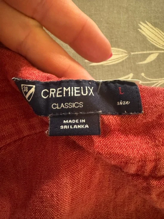 Daniel Cremieux Casual Short-Sleeve Button-Down in Red - Picture 3 of 4